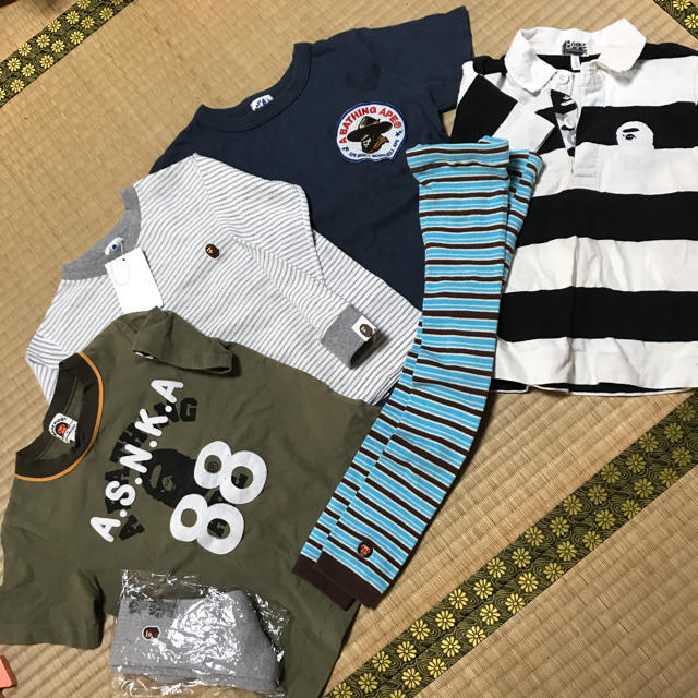 A BATHING APE(アベイシングエイプ)のエイプ★ベイプ★100-110 キッズ/ベビー/マタニティのキッズ服男の子用(90cm~)(Tシャツ/カットソー)の商品写真