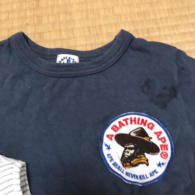 A BATHING APE(アベイシングエイプ)のエイプ★ベイプ★100-110 キッズ/ベビー/マタニティのキッズ服男の子用(90cm~)(Tシャツ/カットソー)の商品写真