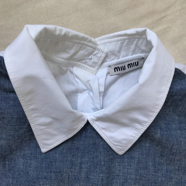 miumiu(ミュウミュウ)のミュウミュウ ノースリーブブラウス トップス レディースのトップス(シャツ/ブラウス(半袖/袖なし))の商品写真