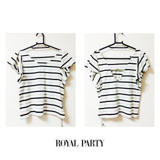 ロイヤルパーティー(ROYAL PARTY)のボーダートップス(Tシャツ(半袖/袖なし))