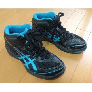 アシックス(asics)のアシックス◇ゲルプライムショット(黒23.5)バスケシューズ ジュニア ミニバス(バスケットボール)