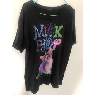 ミルクボーイ(MILKBOY)の MILKBOY ねこ 猫 CAT Tシャツ XL ブラック (Tシャツ(半袖/袖なし))