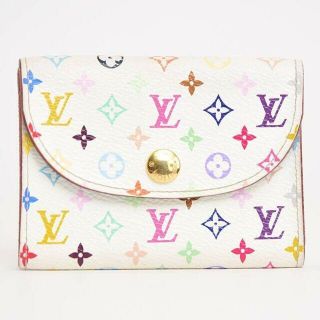 ルイヴィトン(LOUIS VUITTON)のルイヴィトン♡アンヴェロップ 名刺入れ・カードケース♡モノグラムマルチカラー白(名刺入れ/定期入れ)