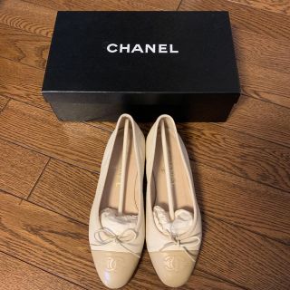 シャネル(CHANEL)のCHANEL シャネル バレエシューズ ベージュ(バレエシューズ)