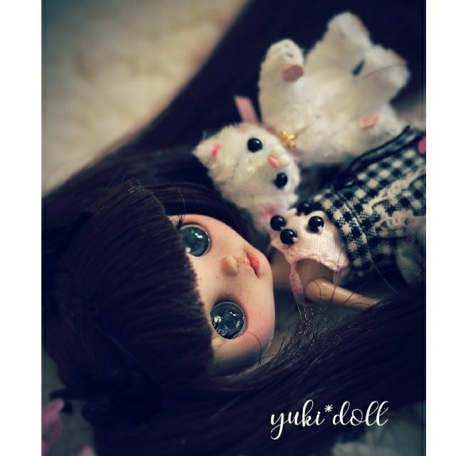 ❁❀yuki*doll✿✾ ※やや難あり カスタムプチブライス レア - 人形