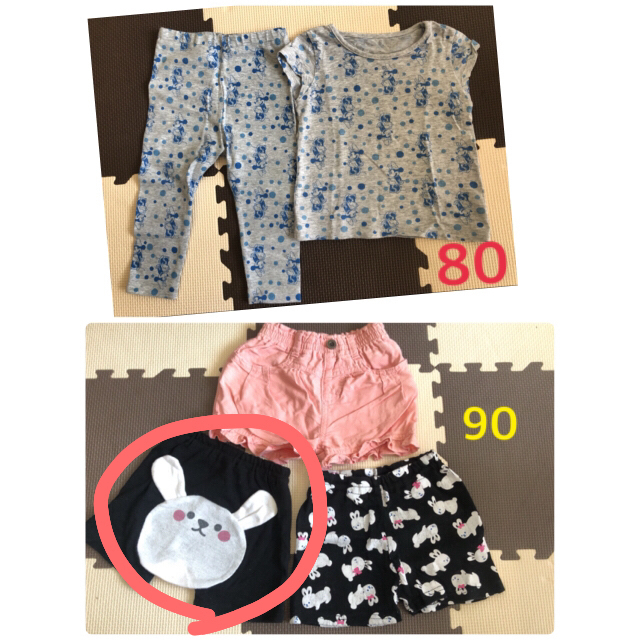 西松屋(ニシマツヤ)のハーフパンツ 5枚セット キッズ/ベビー/マタニティのキッズ服女の子用(90cm~)(パンツ/スパッツ)の商品写真