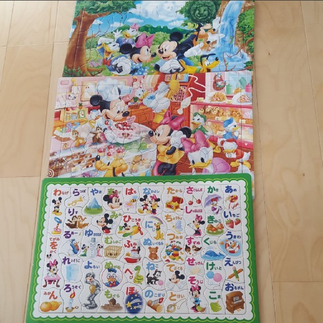 ディズニー　パズル　3セット キッズ/ベビー/マタニティのおもちゃ(知育玩具)の商品写真