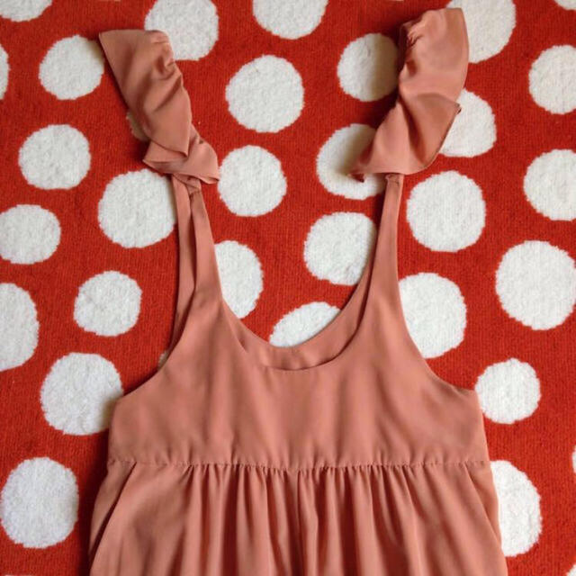 Dot&Stripes CHILDWOMAN(ドットアンドストライプスチャイルドウーマン)のD&S フリルサロペット レディースのパンツ(サロペット/オーバーオール)の商品写真