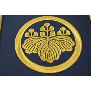 刺繍家紋　家紋額付　美品　◆別注家紋受付します!