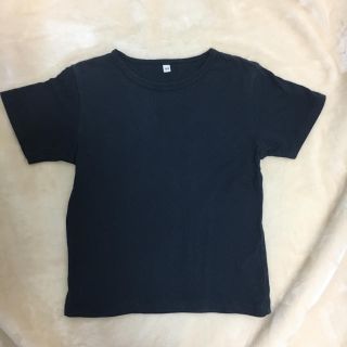 ムジルシリョウヒン(MUJI (無印良品))の無印良品 無地 Tシャツ 110cm ネイビー(Tシャツ/カットソー)