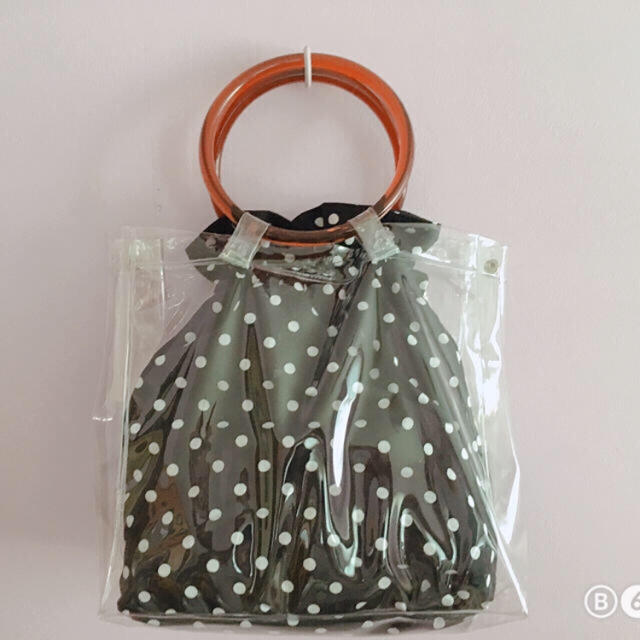 Kastane(カスタネ)のクリアバッグ 巾着バッグ ショルダーバッグ リングハンドル  レディースのバッグ(ショルダーバッグ)の商品写真