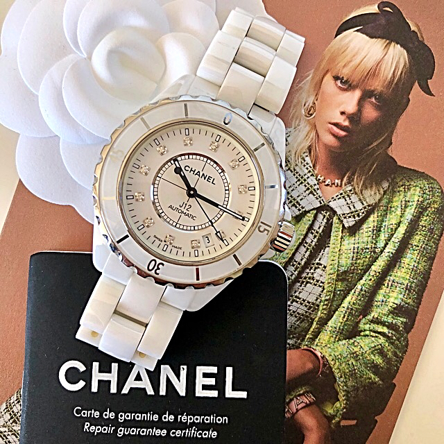 【ダイヤモン】 即納 CHANELシャネル J12 メンズ38㎜ 天然ブラックダイヤベゼル ダイヤ