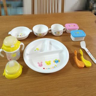 ミキハウス(mikihouse)のMIKI HOUSE★食器マグセット★11点セット(離乳食器セット)