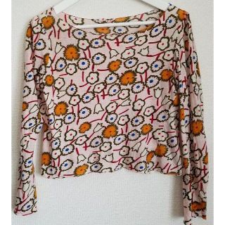 マルニ(Marni)の【MARNI】 花柄　長袖カットソー 　サイズ：42 L (カットソー(長袖/七分))