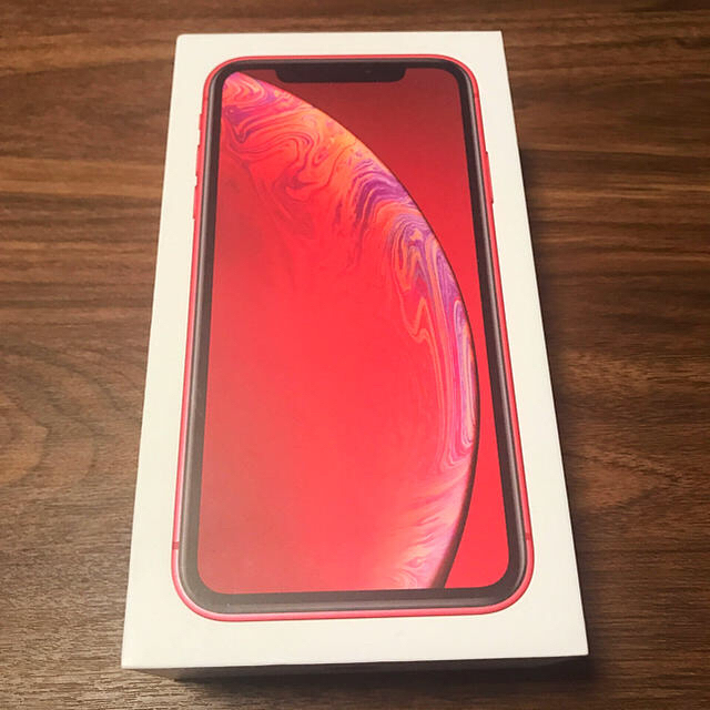 iPhone(アイフォーン)のiPhone XR 256GB SIMフリー 新品 RED スマホ/家電/カメラのスマートフォン/携帯電話(スマートフォン本体)の商品写真