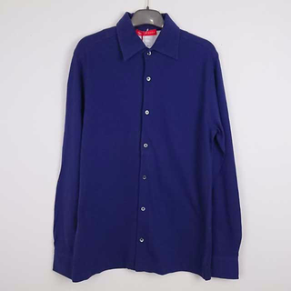 PIACENZAイタリー製世界最古毛織物メーカー綿100%濃紺シャツ(シャツ)