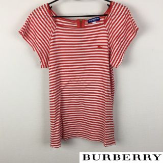 バーバリーブルーレーベル(BURBERRY BLUE LABEL)の美品 BURBERRY BLUE LABEL 半袖カットソー ボーダー(カットソー(半袖/袖なし))