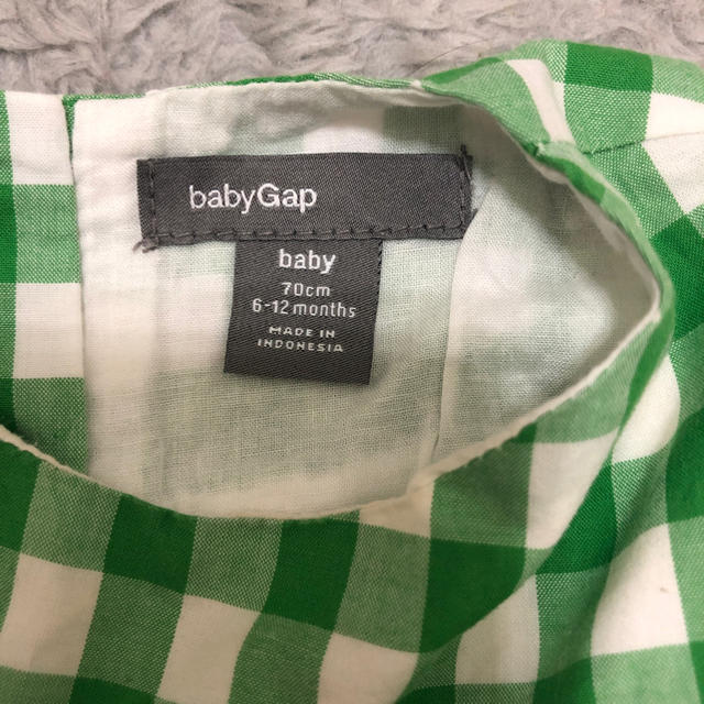 babyGAP(ベビーギャップ)のマル様専用 babygap ギンガムチェック  ワンピース  キッズ/ベビー/マタニティのベビー服(~85cm)(ワンピース)の商品写真