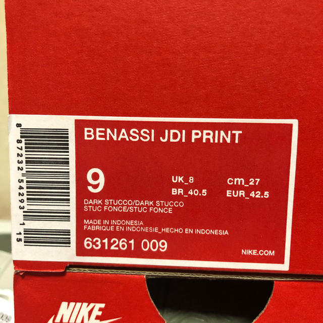 NIKE(ナイキ)の新品 27cm NIKE BENASSI JDI PRINT ナイキ ベナッシ  メンズの靴/シューズ(サンダル)の商品写真