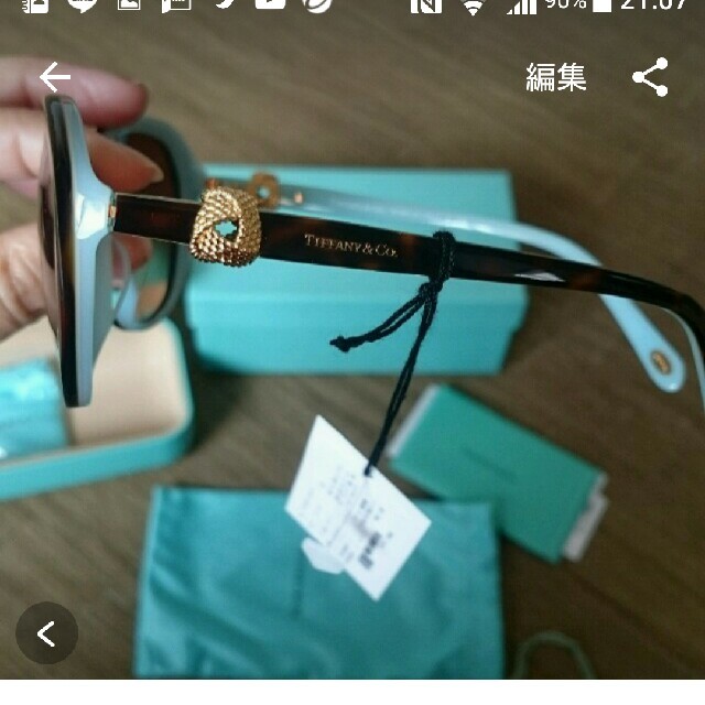 Tiffany & Co.(ティファニー)の新品Tiffanyサングラス レディースのファッション小物(サングラス/メガネ)の商品写真