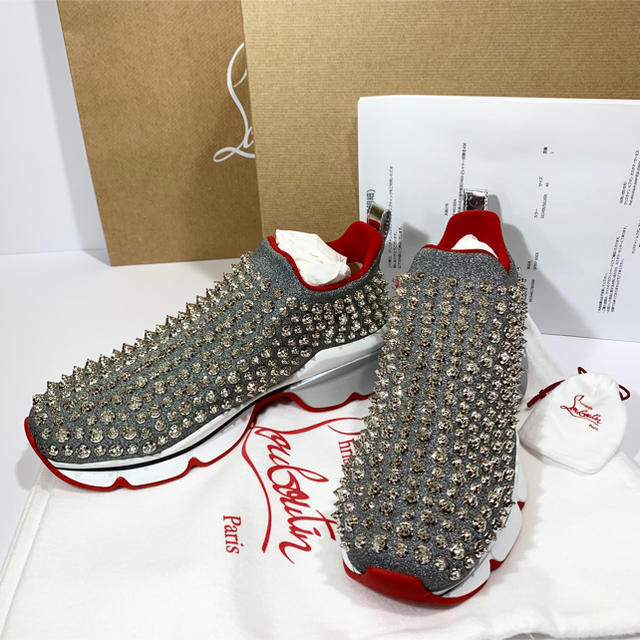 Christian Louboutin 新品 ルブタン メンズ スニーカー シルバー スタッズ 男性 Louboutinの通販 By H T S Shop クリスチャンルブタンならラクマ