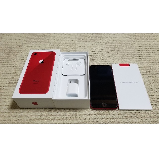 新しいスタイル Apple SIMロック解除済☆ 64GB Red iPhone8 ☆新品未