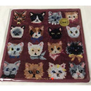 フェイラー(FEILER)の【新品:未開封】❤️フェイラー タオルハンカチ❤︎ラブラリーキャッツ🐱🐱💕(ハンカチ)