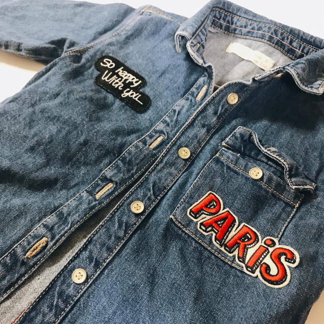 ZARA KIDS(ザラキッズ)のZARA kids デニムワンピース キッズ/ベビー/マタニティのキッズ服女の子用(90cm~)(ワンピース)の商品写真