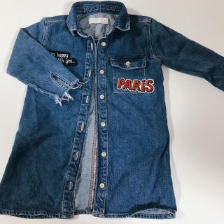 ザラキッズ(ZARA KIDS)のZARA kids デニムワンピース(ワンピース)