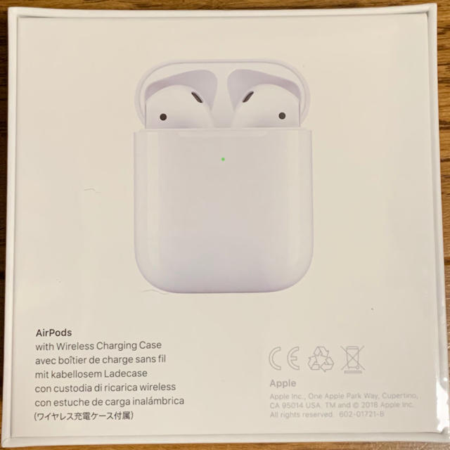 【新品未使用】Apple AirPods （第2世代・ワイヤレス充電）