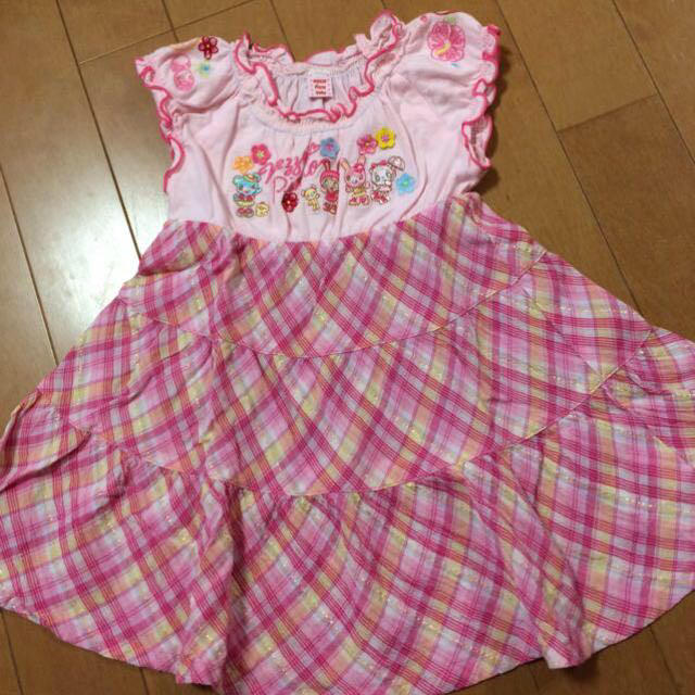 mezzo piano(メゾピアノ)のメゾピアノワンピ90 キッズ/ベビー/マタニティのキッズ服女の子用(90cm~)(ワンピース)の商品写真