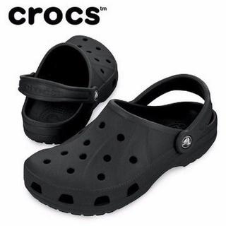クロックス(crocs)のクロックス crocs Feat フィート ブラック/黒 25cm M7 W9(サンダル)