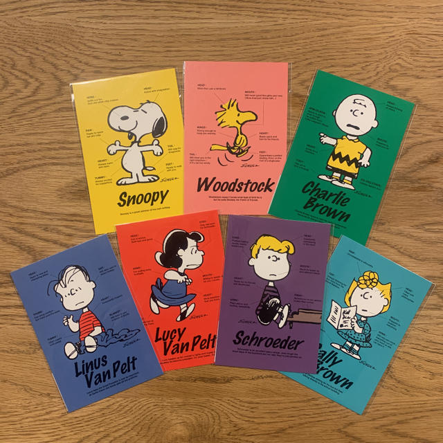 PEANUTS(ピーナッツ)のスヌーピーミュージアム ポストカード ☆7枚セット☆ エンタメ/ホビーのおもちゃ/ぬいぐるみ(キャラクターグッズ)の商品写真