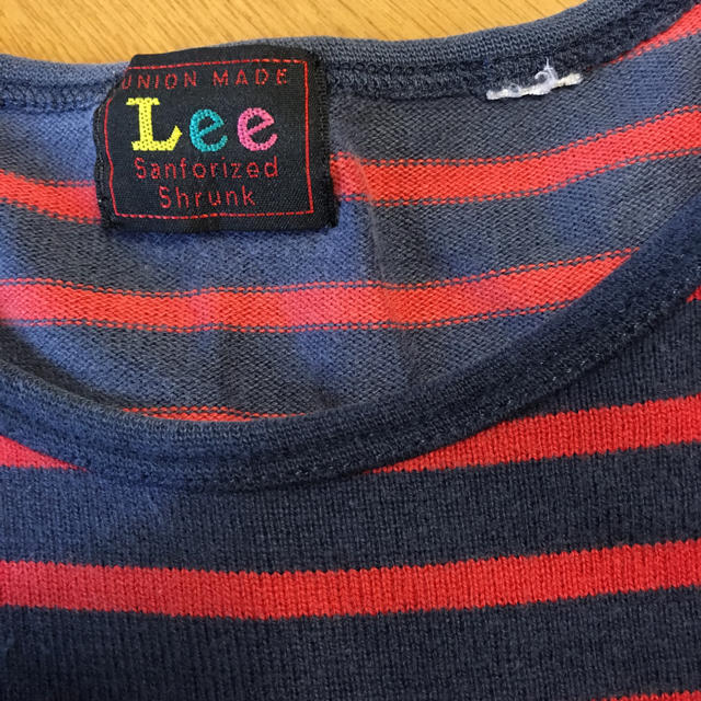 Lee(リー)のLee ボーダーワンピース キッズ/ベビー/マタニティのキッズ服女の子用(90cm~)(ワンピース)の商品写真