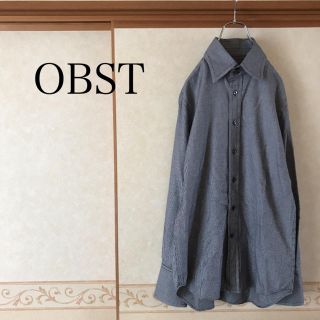 極美品 Obst オブスト ミニハウンドトゥース クラシックシャツ メンズの通販 ラクマ