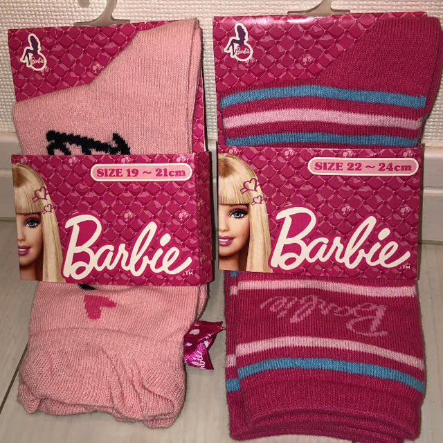 Barbie(バービー)の靴下セット キッズ/ベビー/マタニティのこども用ファッション小物(靴下/タイツ)の商品写真