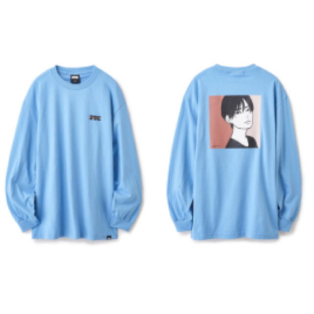 FTC x KYNE L/S TEE CAROLINA BLUE  Sサイズトップス