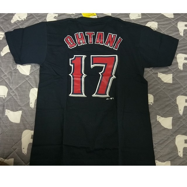 Majestic(マジェスティック)の大谷翔平 ロサンゼルス エンゼルス2018年 Tシャツ 背番号17 M スポーツ/アウトドアのサッカー/フットサル(ウェア)の商品写真