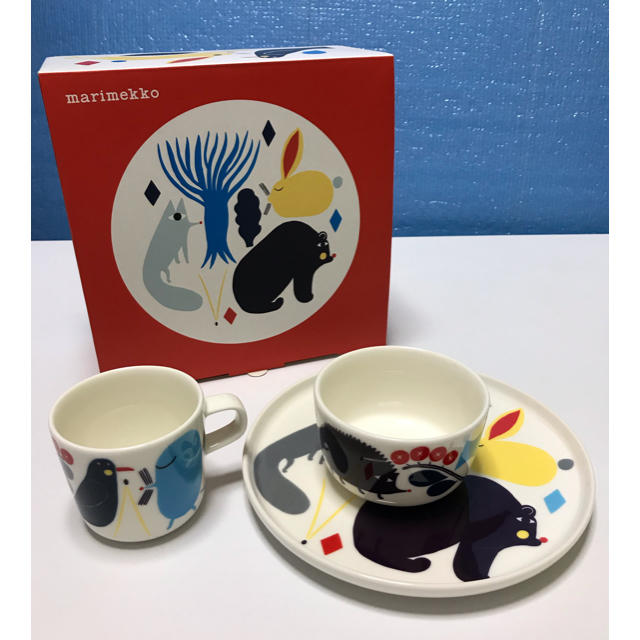 marimekko(マリメッコ)のマリメッコ☆Huhuli/KIDS SET インテリア/住まい/日用品のキッチン/食器(食器)の商品写真