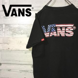 ヴァンズ(VANS)の【激レア】バンズ VANS☆プリントビッグロゴ 星条旗デザイン ロゴタグTシャツ(Tシャツ/カットソー(半袖/袖なし))