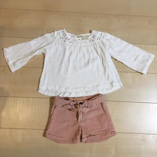 ザラキッズ(ZARA KIDS)の【ringoさん専用】Zara girls キッズ シャツ・コーデュロイパンツ(ブラウス)