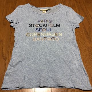 エイチアンドエム(H&M)のH&M レディース Tシャツ ブルー XS(Tシャツ(半袖/袖なし))