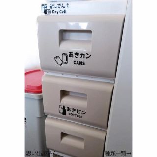 新生活.DIYにも❤︎【便利商品】ゴミ分別ステッカーシール(ごみ箱)