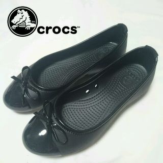 クロックス(crocs)の新♥crocs♥リボン付フラットシューズ(ハイヒール/パンプス)