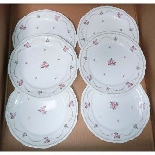 ノリタケ(Noritake)の新品 ノリタケ 6枚セット お皿 薔薇柄 金彩 ディナープレート 20cm 食器(食器)