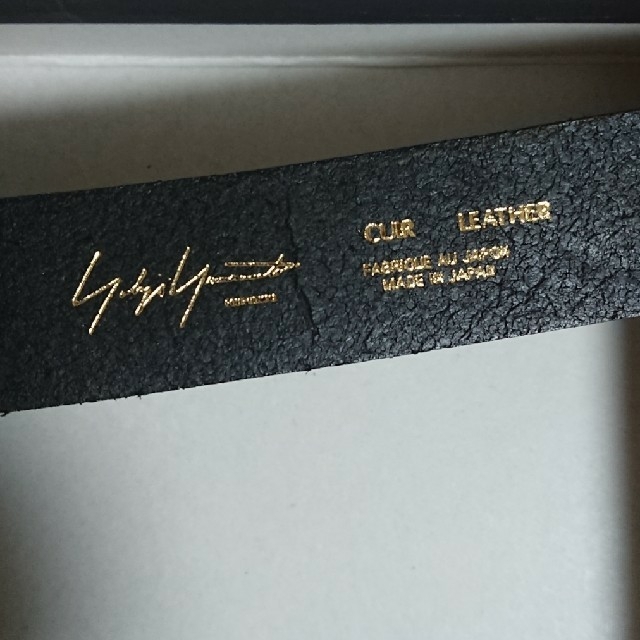 Yohji Yamamoto(ヨウジヤマモト)の最終値下げ yohji yamamoto  black belt メンズのファッション小物(ベルト)の商品写真