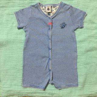 プチバトー(PETIT BATEAU)のPETIT BATEAU ロンパース 6m/67cm(ロンパース)