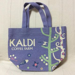 カルディ(KALDI)の未使用 KALDI カルディ 春のコーヒーバッグ トートバッグ パープル(トートバッグ)