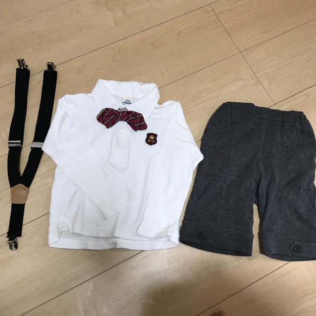 お呼ばれ 結婚式 キッズ 90 95 キッズ/ベビー/マタニティのキッズ服男の子用(90cm~)(ドレス/フォーマル)の商品写真