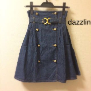 ダズリン(dazzlin)のdazzlin ベルト付デニムスカート(ひざ丈スカート)